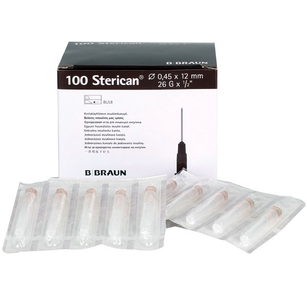 Sterican Kanülen, schwarz, 0,7x30mm, 22G, Pack à 100