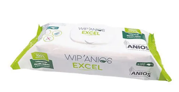Wip Anios Excel Flächendesinfektionstücher 18x20cm ohne Alkohol P.à 100