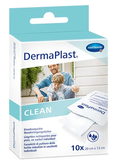 DermaPlast Clean Wundreinigungstuch 13x20cm P.à 10