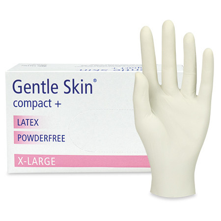 Gentle Skin compact+ U-Handschuhe Latex Gr.XL weiss puderfrei unsteril P.à 100