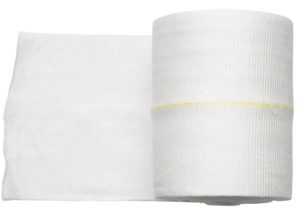 Tubifast 2-way Stretch Bande tubulaire 10mx10.75cm blanc avec ligne jaune p.à 1 (tête/torse d'enfant membres surdimensionnés)