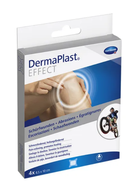 DermaPlast Effect Schürfwundenpflaster 8.5x10cm steril P.à 4