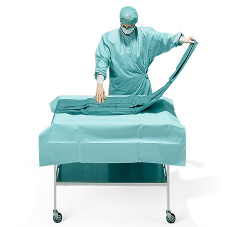 Foliodrape Protect Abdecktuch 50x50cm steril ohne Klebestreifen P.à 100