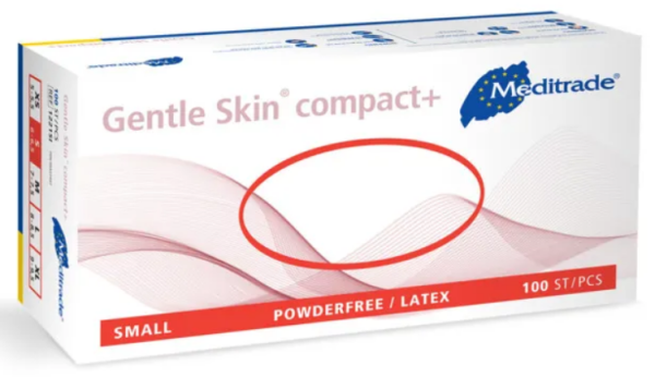 Gentle Skin Compact+ Latex U-Handschuhe Gr.S puderfrei unsteril weiss P.à 100