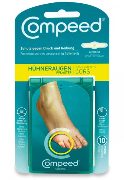 Compeed Hühneraugenpflaster medium 1,75x6,0cm P.à 10