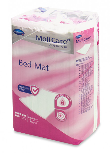 Molicare Premium Bed Mat 7 Bettschutzeinlage für Inkontinenz 60x60cm P.à 25