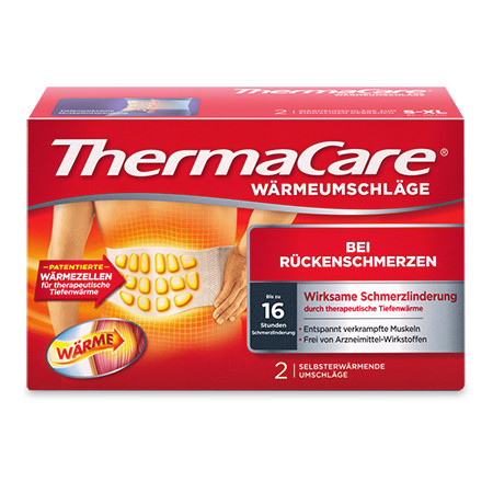 ThermaCare en cas de douleurs au dos compresses auto-chauffantes p.à 2