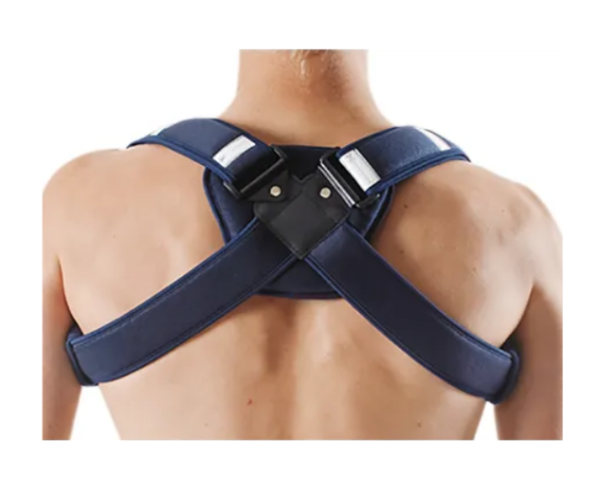 Omnimed Ortho Clavicula Universal Rucksackverband Erwachsene Universalgrösse blau (zuschneidbar)
