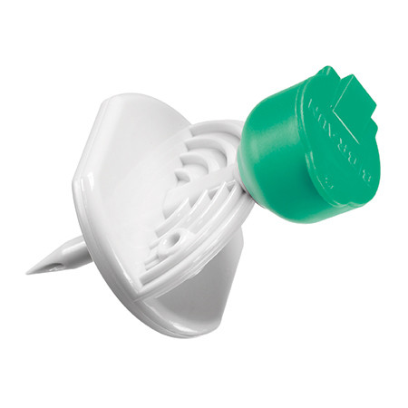 Mini-Spike Plus sans filtre à particule, clapet de fermeture vert, pointe standard, p.à 50