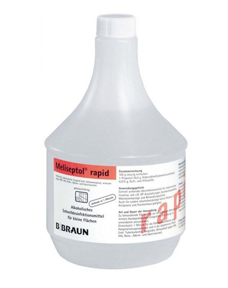 Meliseptol Rapid 1000ml flacon rond sans tête vaporisateur, désinfectant pour surfaces (prix taxe COV incl.)