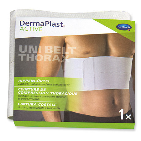 DermaPlast Active Uni Belt Thorax Women Rippengürtel Gr.1 65-90cm weiss