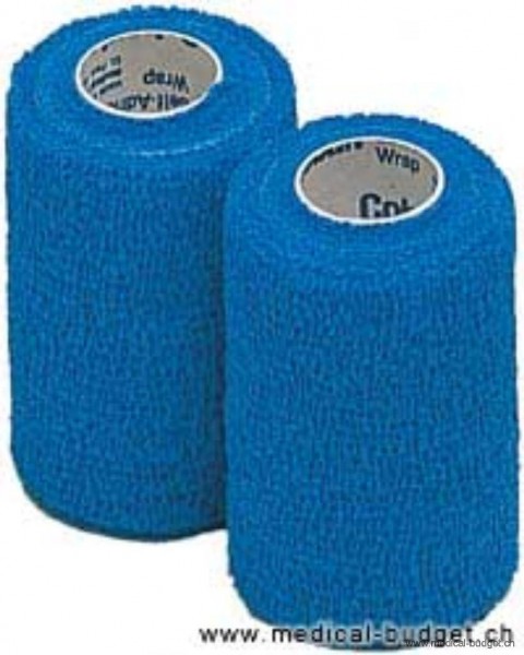 Coban Bande élast. auto-adhérente bleu 7,5cmx4,5m p. à 24 rlx
