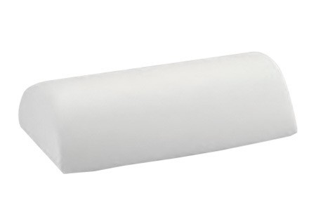 Demi-Polochon Gr.2 40x15x7,5cm, housse en simili- cuir avec fermeture éclair, blanc