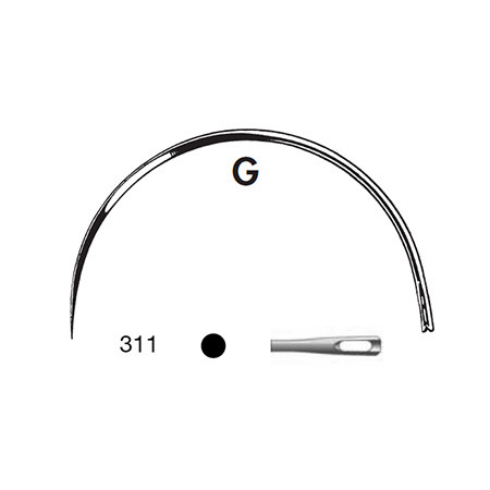 Wundnadel 311 G Gr.12 P.à 12