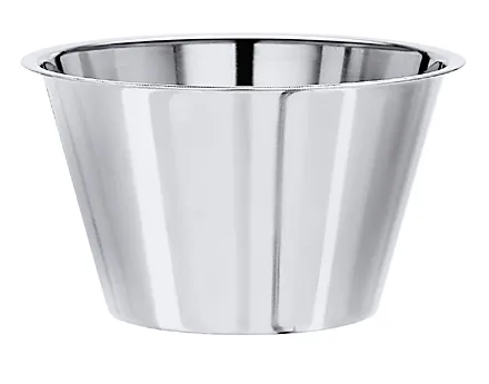 Lösungsschale konisch aus rostfreiem Edelstahl ø 10cm 300ml Höhe 6,5cm