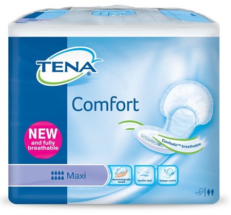 Tena Comfort Maxi ConfioAir Protection respirante pour incontinence forte, violet, p.à 28