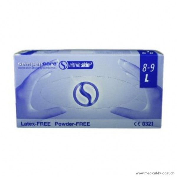 Sempercare Nitrile Skin² Gr.L U-Handschuhe puderfrei unsteril lavendelblau p.à 200