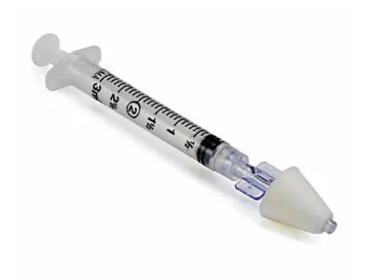 MAD100 Embout Atomiseur pour application de médicaments par voie intranasale avec seringue 3ml p.à 25