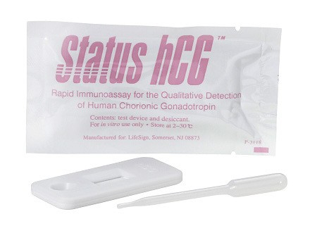 LifeSign Status HCG Schwangerschaftstest P.à 10 Serum/Urin (Kassette)