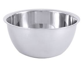 Bol de laboratoire en acier inox Ø 15cm 1000ml haut 7,5cm, qualité lourde