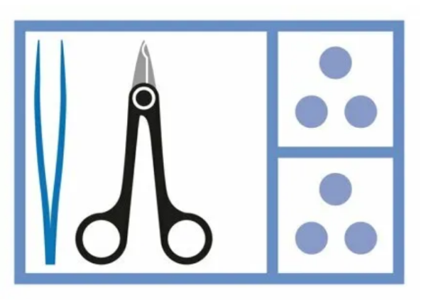 MediSet Kit pour retirer les fils avec ciseaux à fils stérile p.à 1