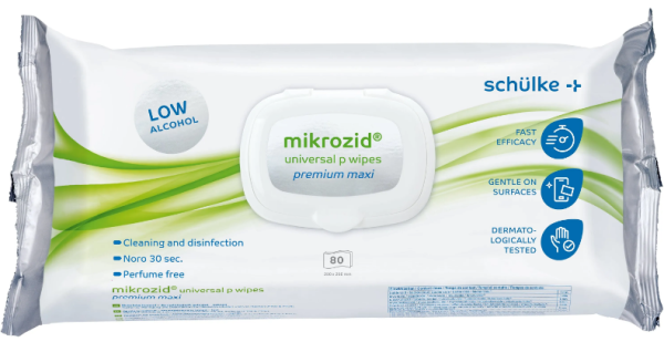 Mikrozid universal p lingettes premium maxi pour Désinfection des surfaces p.à 80 lingettes (prix Taxe-COV incl.)