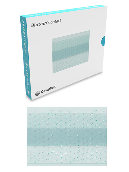 Biatain Contact 5x7,5cm Silikon Wunddistanzgitter transparent steril P.à 5