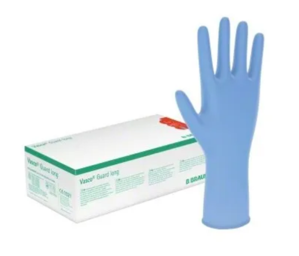 Vasco Guard long Nitril U-Handschuhe Gr.M blau puderfrei unsteril P.à 100