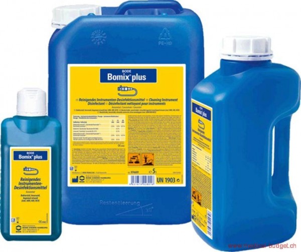 Bomix plus 5 litres, désinfectant pour instruments (prix taxe COV incl.)