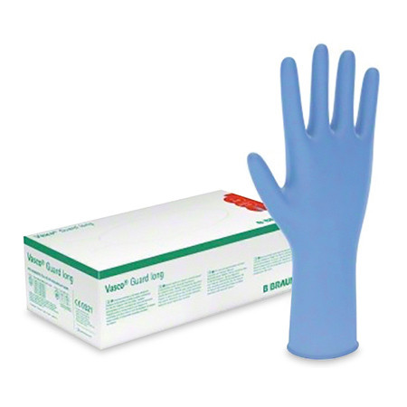 Vasco Guard long Nitril U-Handschuhe Gr.L blau puderfrei unsteril P.à 100