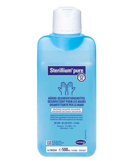 Sterillium pure 500ml pour désinfection des mains