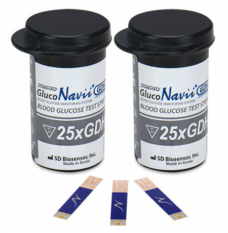 STANDARD GlucoNavii GDH Blutzucker Teststreifen P.à 2x25