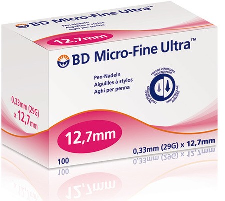 BD Micro-Fine Ultra Aiguilles pour pen 29G 0,33x12,7mm, p.à 100
