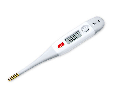 Bosotherm Flex Thermomètre médical digital avec embout flexible d'oré, étanche, pour mesures axillaires, rectales, orales