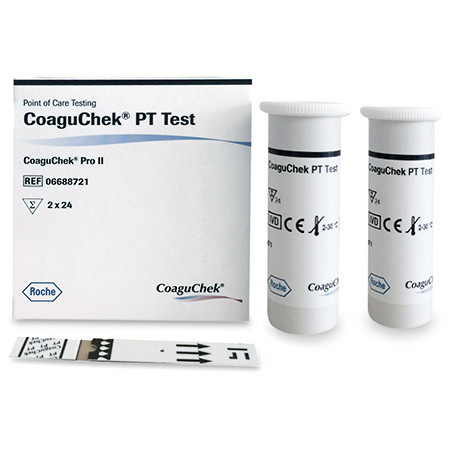 PT-Bandelettes-Test pour CoaguChek Pro II p.à 48 tests