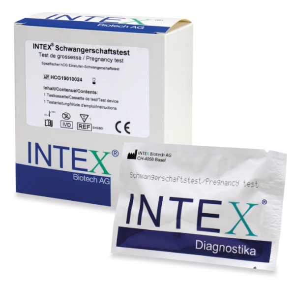 INTEX Gravi HCG Test de grossesse cassette en plastique p.à 30