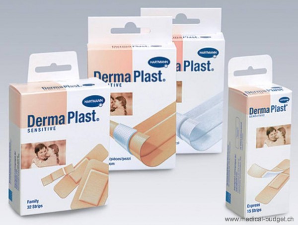 DermaPlast Sensitive Pansement rapide non-tissé 4x10cm chair p.à 10