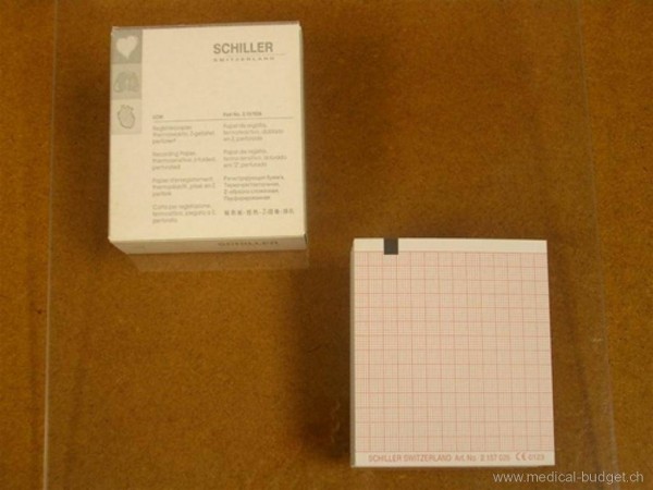 EKG-Faltpapier 90mmx20.7m zu Schiller AT-4/AT104 P.à 1 Stk.