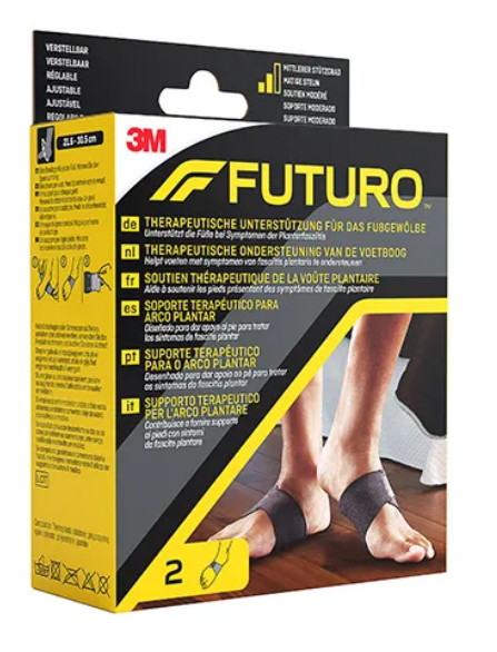 Futuro Therapeutische Unterstützung für das Fussgewölbe schwarz P.à 2