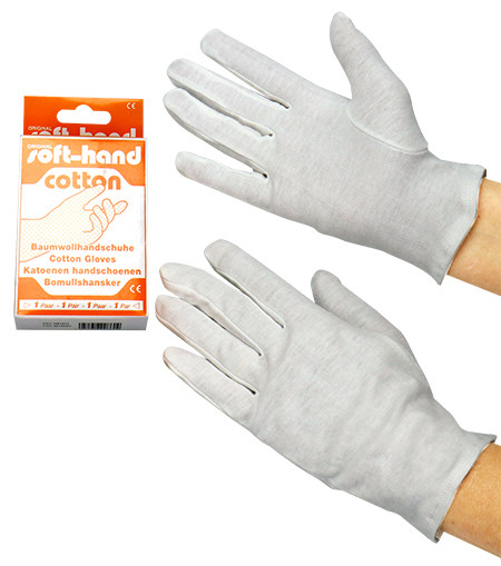 Soft-hand cotton Baumwollhandschuhe Gr.8/S 1 Paar