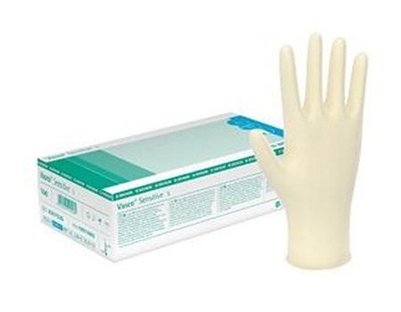 Vasco Sensitive Latex U-Handschuhe Gr.S puderfrei unsteril weiss P.à 100