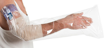 ILLA Dusch-Schutzfolien Arm 80x25cm,Btl.à 5 Stk.