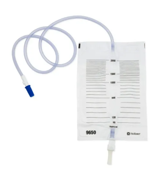 Nachtbeutel mit Auslass 120cm steril 2 Liter P.à 10