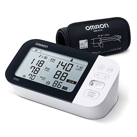 Omron BD-Messer M7 Intelli IT AFib Oberarm inkl. vorgeformte 360° Manschette Intelli Wrap Gr.M 22-42cm