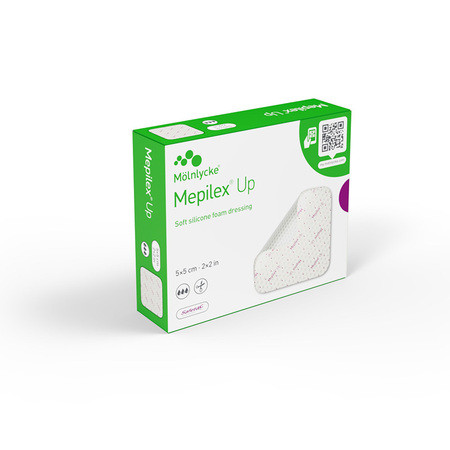 Mepilex Up Safetac pansement mousse 5x5cm avec picots stérile P.à 5