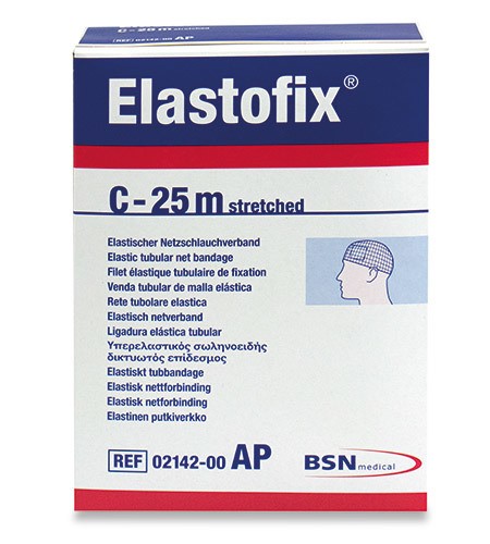 Elastofix Gr.C Netzschlauchverband weiss 25m per Rolle kleiner/mittl. Rumpf + grosser Kopf