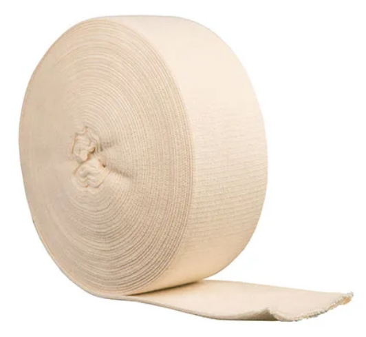 Elastischer Strickschlauch beige 6,5cmx10m per Rl.
