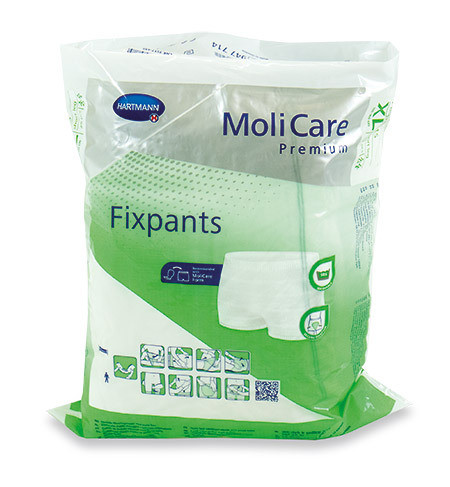 MoliCare Premium Fixpants short leg Gr.XL 100-160cm code couleur vert, p.à 25