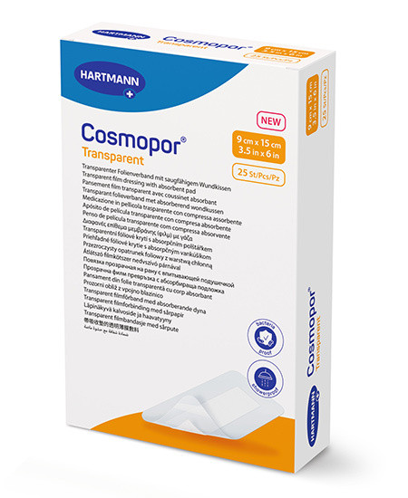 Cosmopor transparent pansement avec compresse 9x15cm p.à 25