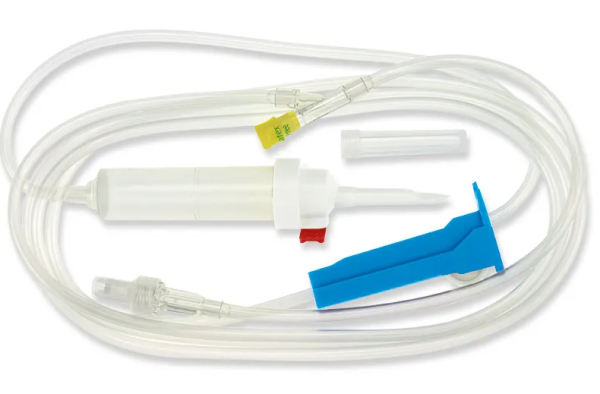 Infusionsgerät Codan L86-P-Y mit Belüftung Luer-Lock 215cm latexfrei P.à 100